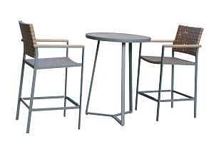 151402 HIGH BISTRO SET WICKER
