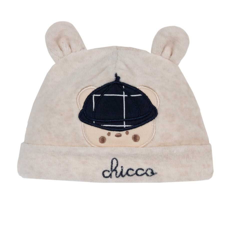 Cappellino ciniglia neonato con orsetto CHICCO