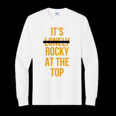 “Rocky At The Top” White Long Sleeve Tee