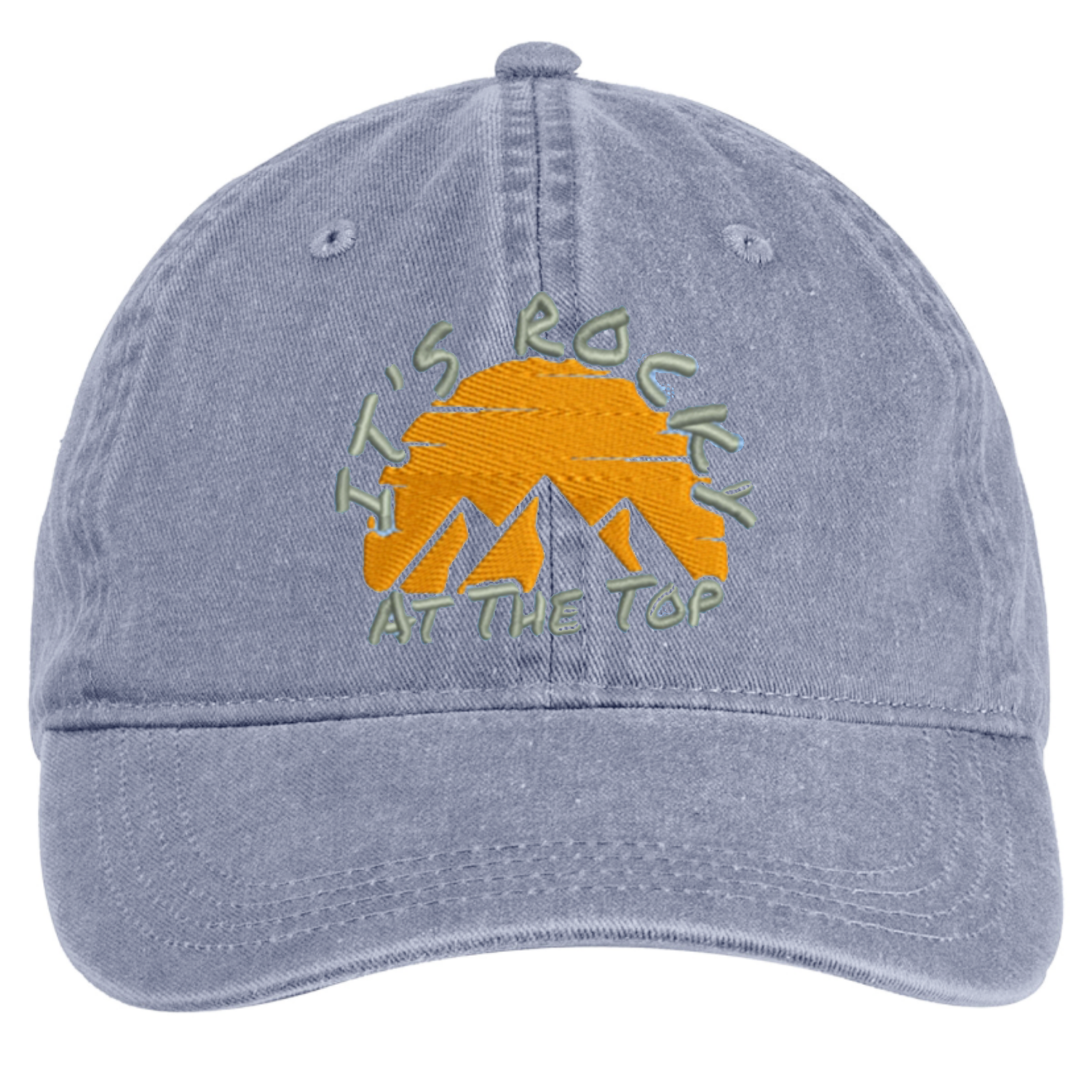 &quot;Its Rocky At The Top&quot; Authentic Pigment-Dyed Baseball Cap (Light Blue)