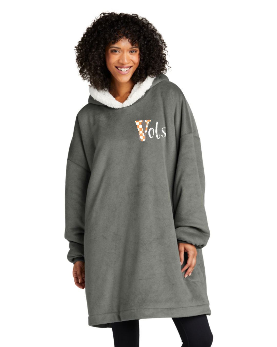 Big &quot;V&quot; Tennessee Vols Wearable Blanket Hoodie