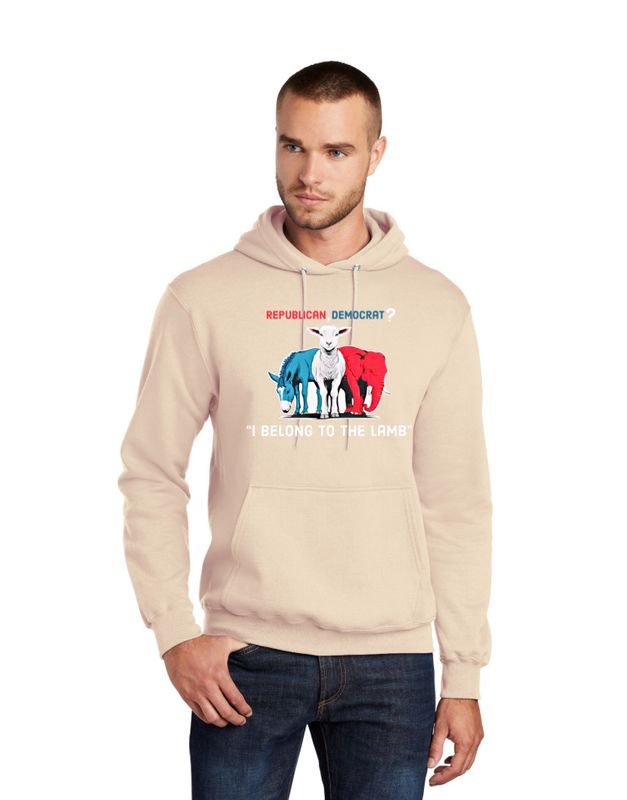 “I Belong To The Lamb” Christian Hoodie (Cream)