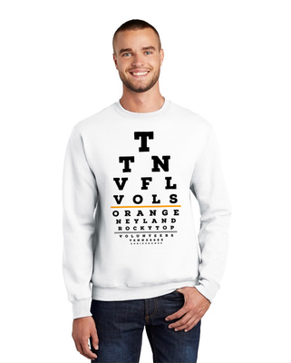 “Tennessee Vision” Tennessee Sweatshirt (White)