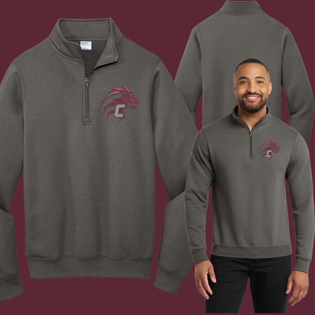 Concord Core Fleece 1/4-Zip Pullover Sweatshirt (charcoal)