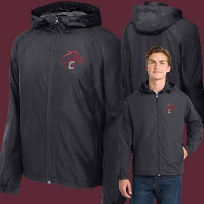 Concord Hooded Raglan Jacket (black)