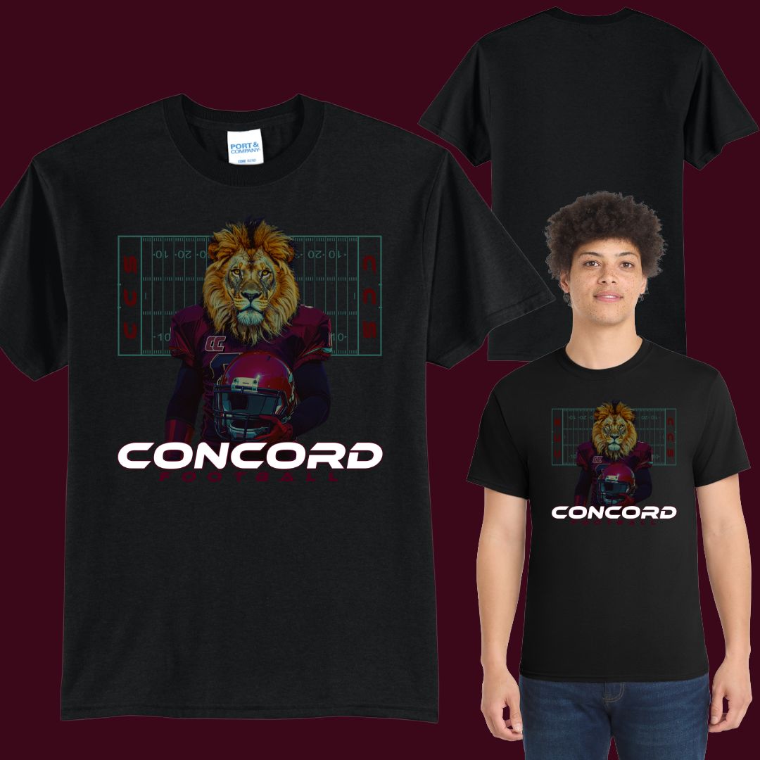 Concord Football Tee (black)