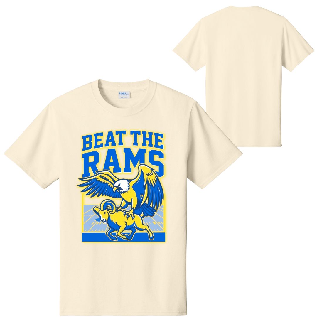 Natural "Beat The Rams" Rivalry Tee