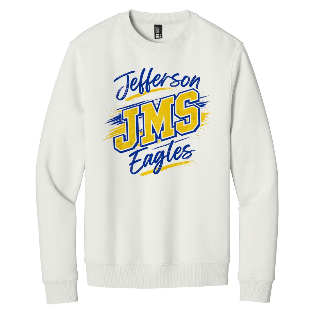 White "JMS" Premium Sweatshirt