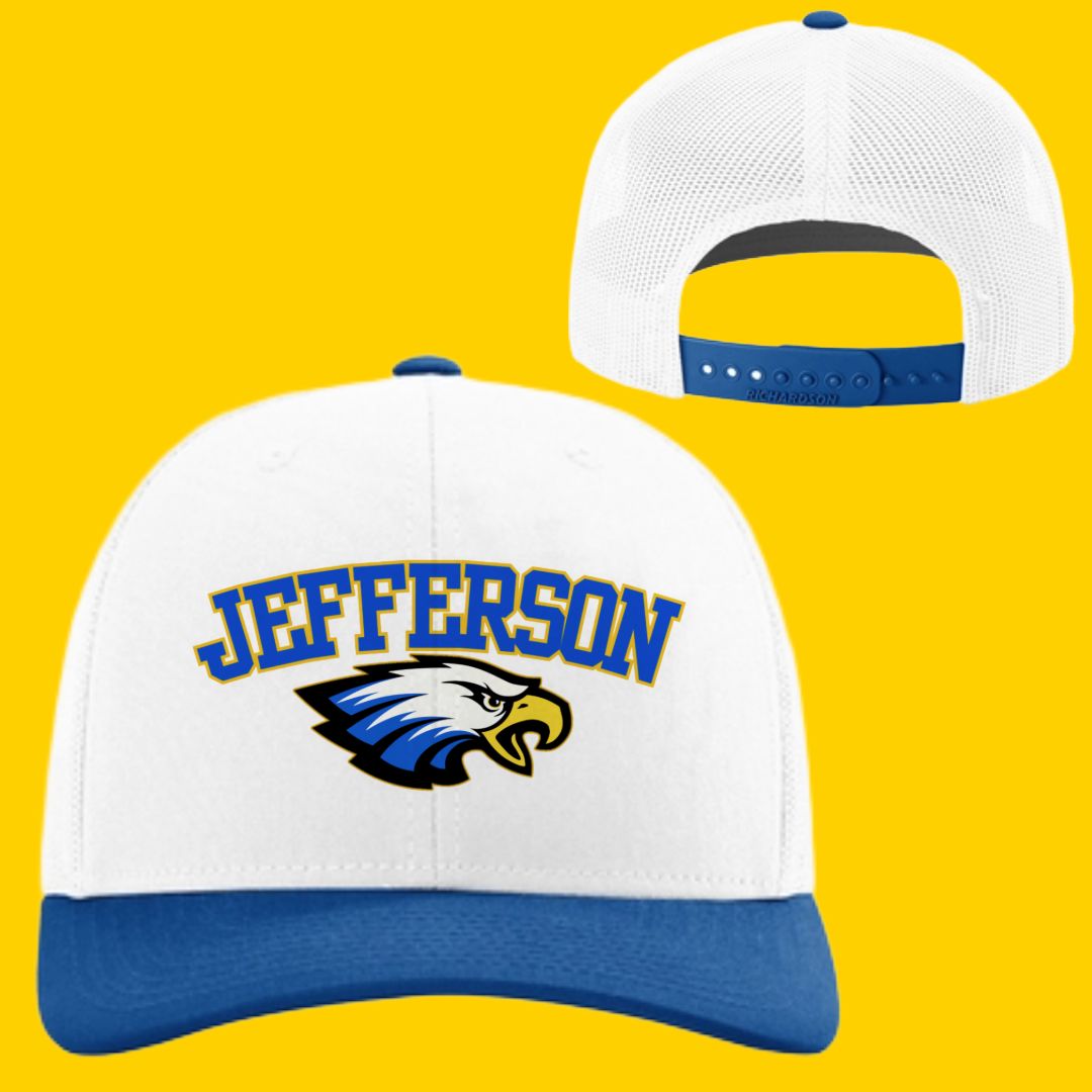 White/Royal Richardson Trucker Cap