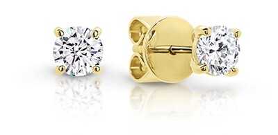 Solitaire Natural Diamond Studs