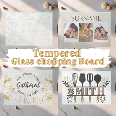 Glass chopping board