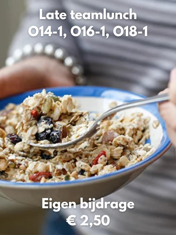 Teamlunch zaterdag - Magere Kwark met Granola (alleen voor jeugd O14-1, O16-1 en O18-1)