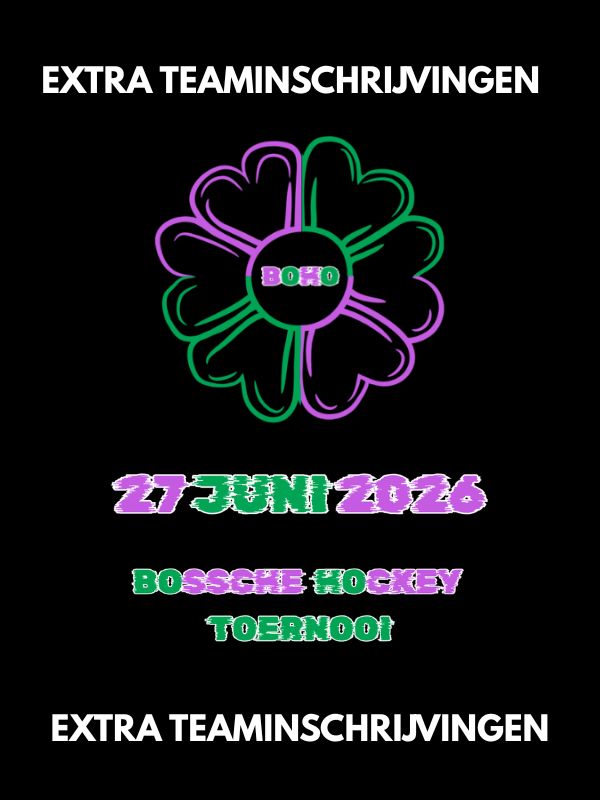 BOHO toernooi 2026 - extra inschrijvingen voor bij een bestaand team