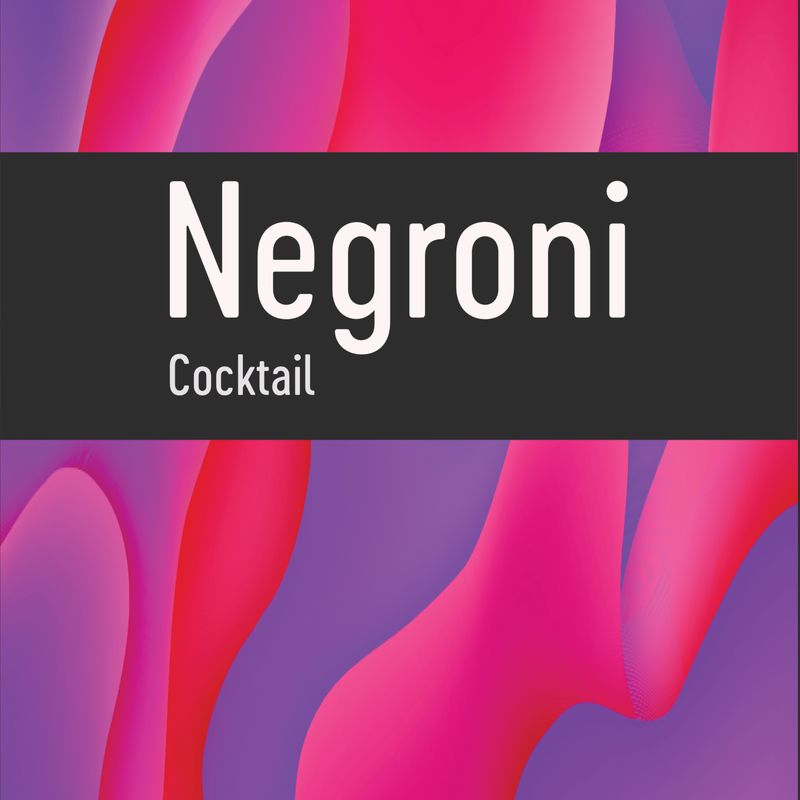 Negroni Cocktail 500 ml