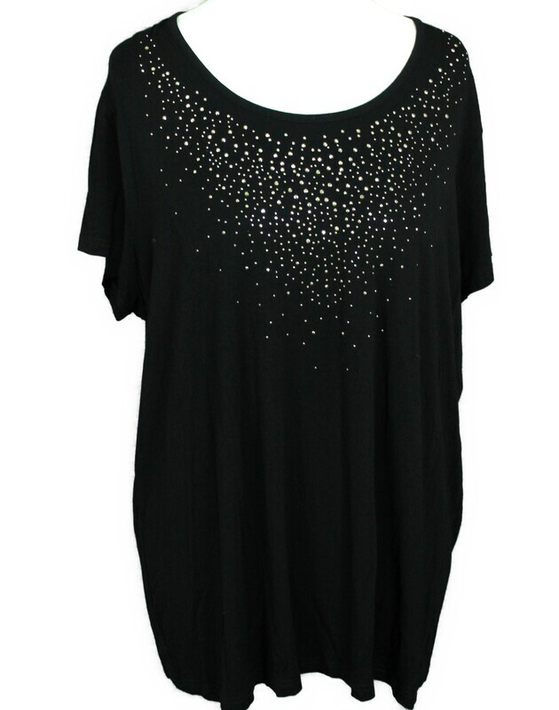 T-Shirt von Ulla Popken gr.50 in Schwarz