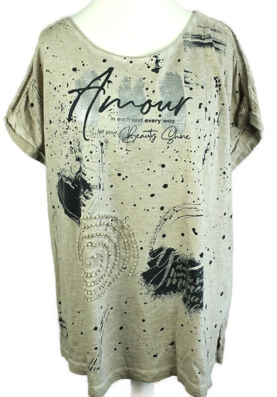 T-Shirt gr.52 von No Secret in Hellbraun
