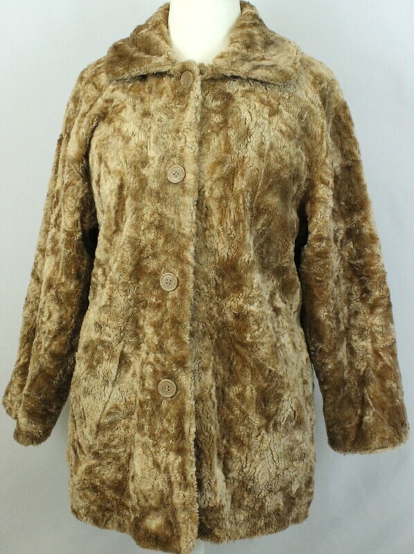 Teddyfell Jacke von Odyssee gr.L in Hellbraun