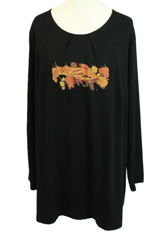 Langarmshirt von Chalou gr.52 in Schwarz mit Motiv ++ NEU ++