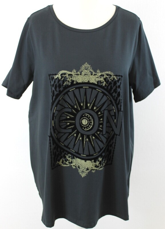 T-Shirt von Yesta gr.46 in Dunkelgrau