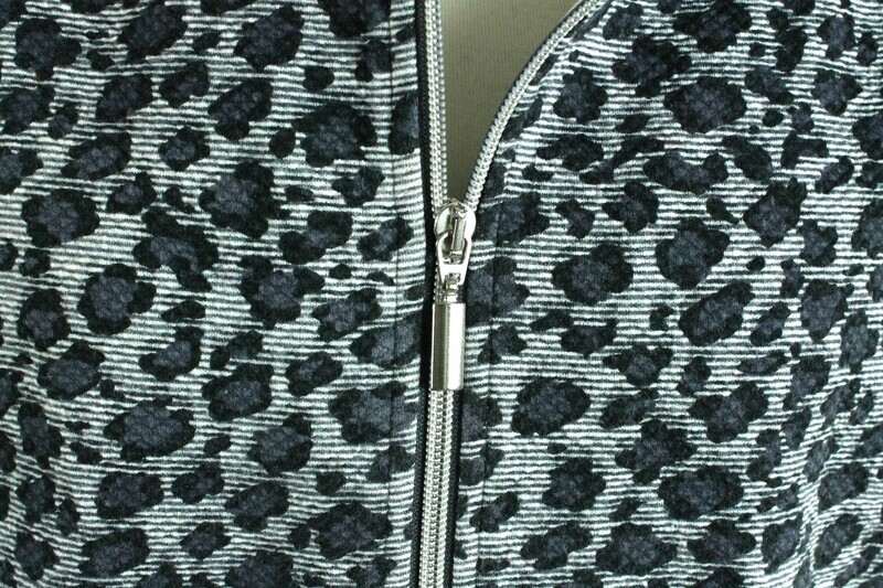 Leichte Jacke von Mona Lisa gr.50 in Grau/Blau/Schwarz