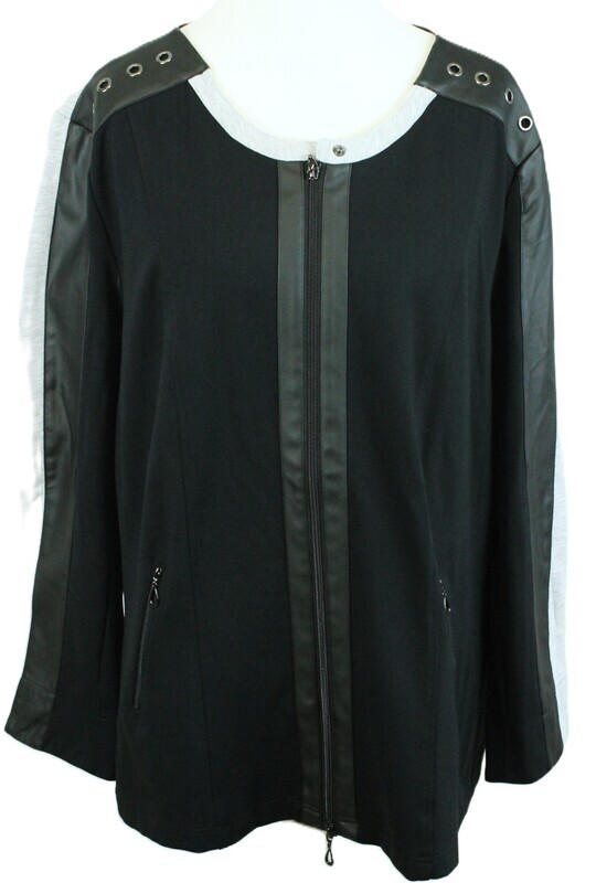 Leichte Jacke von No Secret gr.50 in Grau/Schwarz