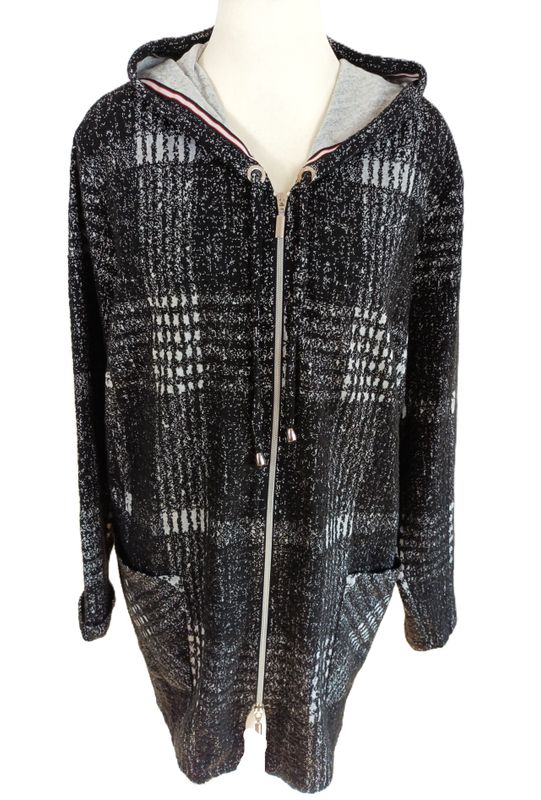 Leichte Jacke von Mona Lisa gr.50 in Schwarz/Weiß