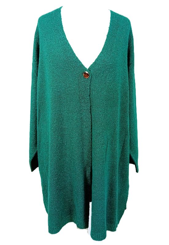 Strickjacke von Adia gr.50-52 in Petrol
