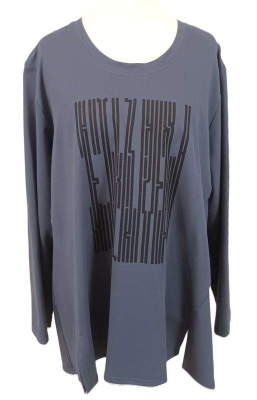 Langarm Shirt von Sinne gr.46-50 in Dunkelgrau