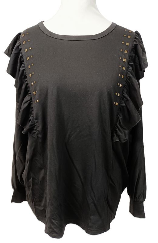 Langarm Shirt von Gozzip gr.50/52 in Schwarz