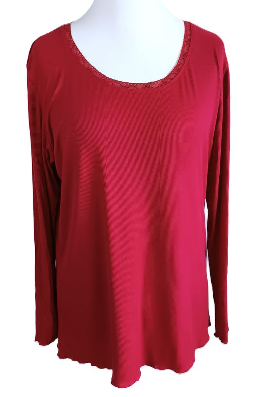 Langarm Shirt gr.54/56 in Rot
