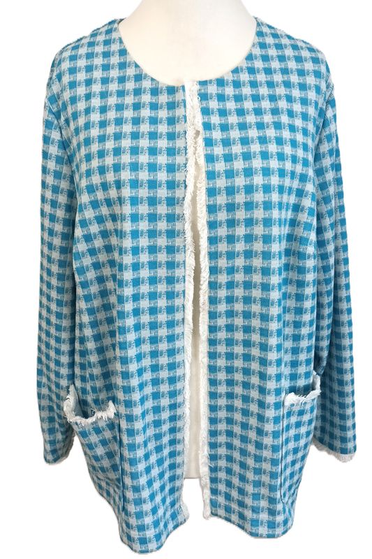 Jacke von Verpass gr.50 in Blau/Weiß