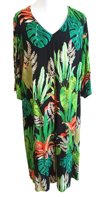 3/4 Arm Kleid von Doris Streich gr.46 in Bunt