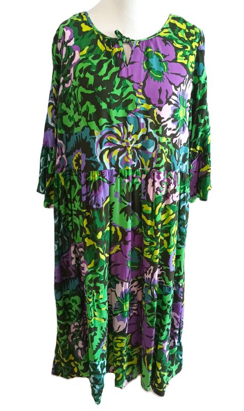 3/4 Arm Kleid von Via Appia Due gr.52 in Bunt
