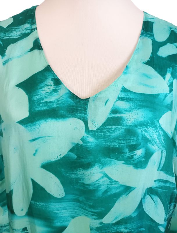 Midikleid von Sempre Piu gr.46 in Türkis/Grün