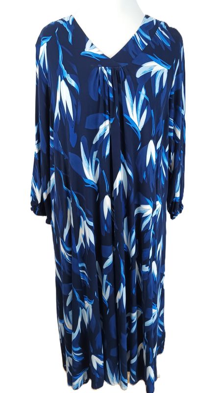 Maxikleid von Zhenzi gr.54 in verschiedenen Blautönen