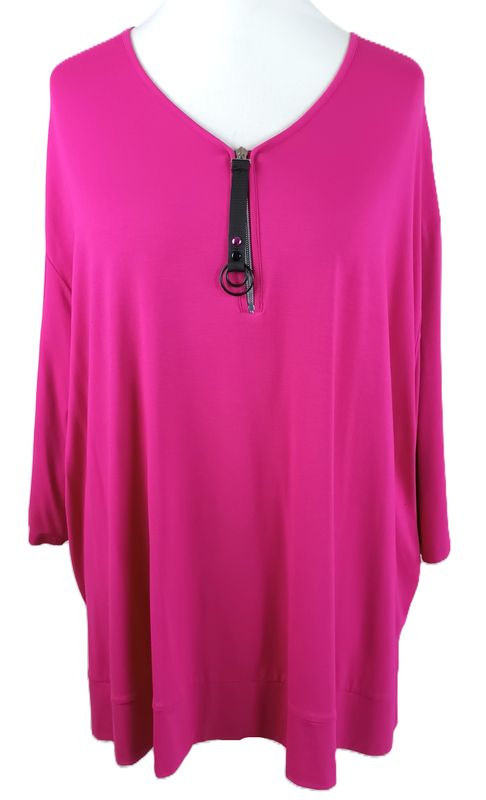 Halbarm Shirt von Doris Streich gr.50 in Pink
