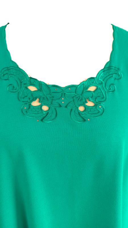 Langarmshirt gr.54 in Smaragdgrün