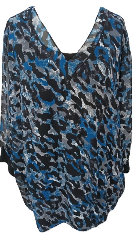 3/4 Arm Shirt von Via Appia Due gr.54 im Animal Style