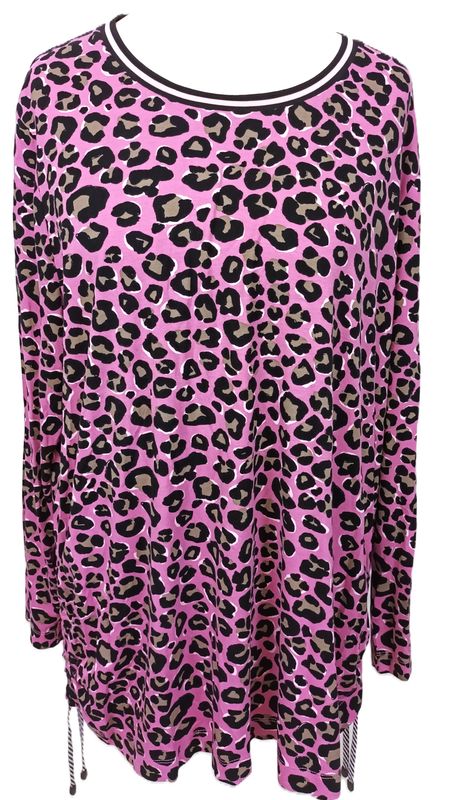 Langarmshirt von Frapp gr.50 im Leo Print
