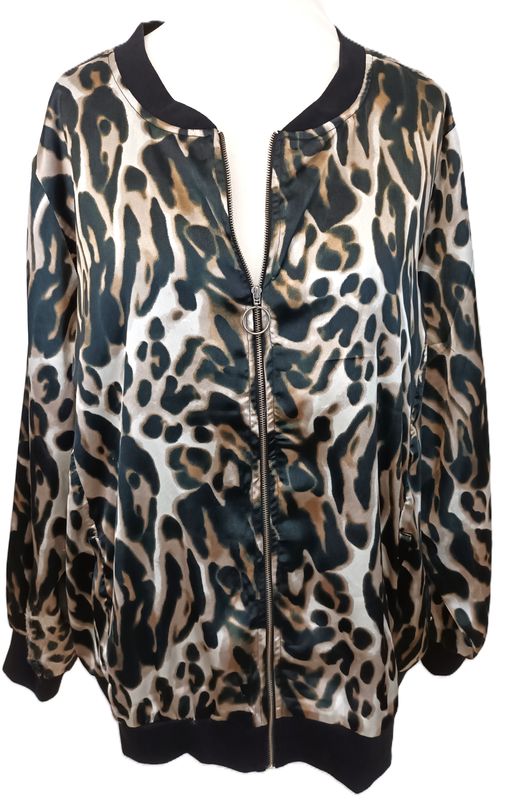 Leichte Jacke von Zhenzi gr.56 im Leo Print