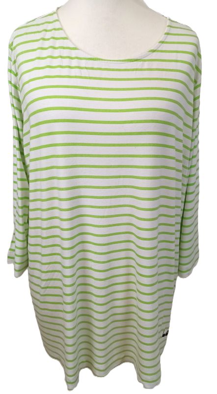 3/4 Arm Shirt von Frapp gr.50 in Hellgrün/Weiß gestreift
