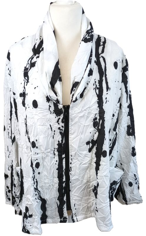 Leichte Jacke von Sinne, gr.2 in Schwarz/Weiß
