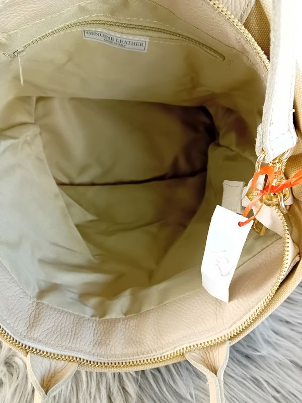 Henkeltasche/Umhängetasche in Beige
