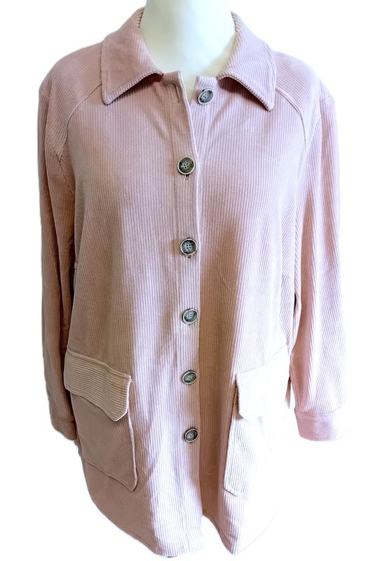 Mona Lisa Hemd-Jacke Cord gr.50 in Rosa