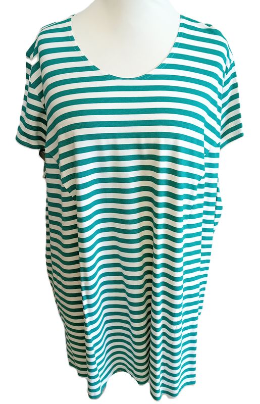 T-Shirt von Mona Lisa gr.54 in Grün/Weiß