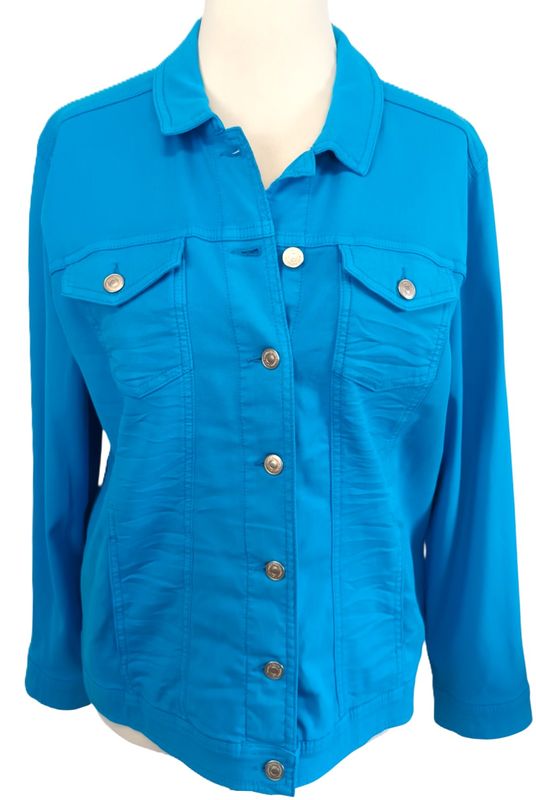 Jacke von Via Appia Due gr.46 in Aquablau