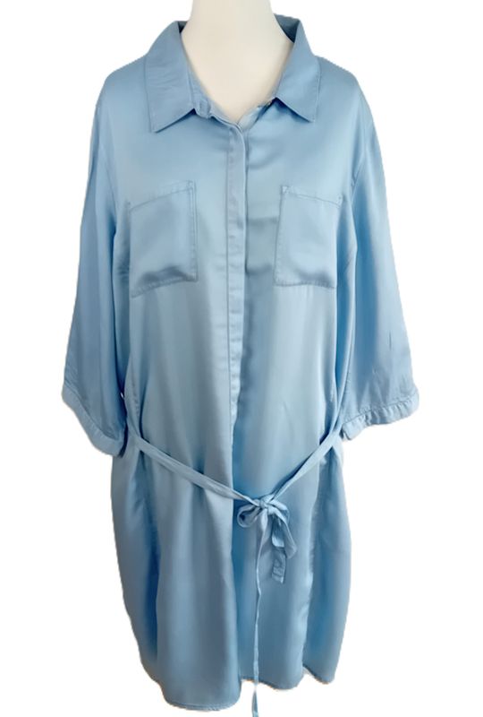3/4 Arm Midikleid von No Secret gr.50 in Hellblau