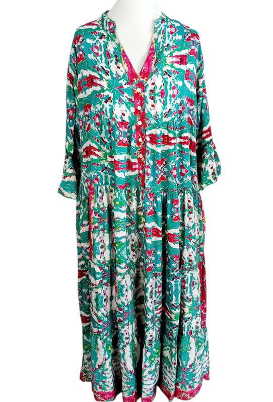 3/4 Arm Kleid gr.46 in Bunt