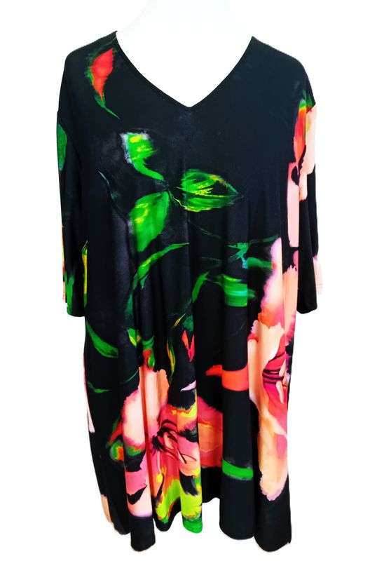 Langes T-Shirt von Doris Streich gr.46 in Schwarz