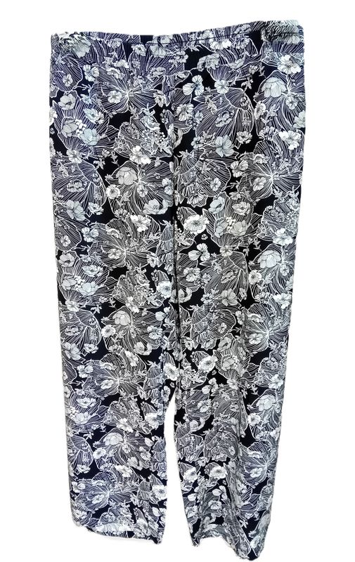 Schlupfhose gr.52 in Schwarz/Weiß
